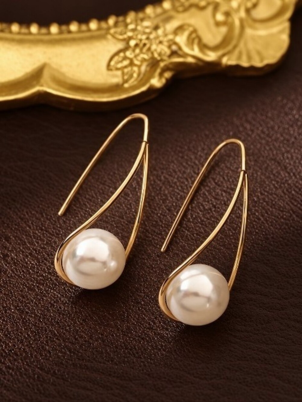 Pick 3 for $30 Gold Pearl Drop Earrings - Thread Wire